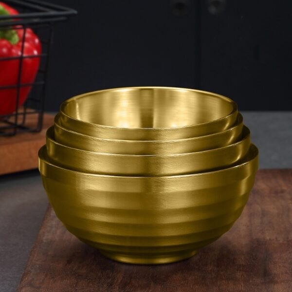 Gilded Bowl(镀金螺纹碗)