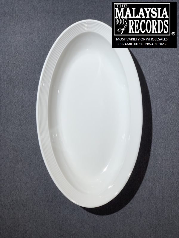 Egg-shaped Deep Plate(金丝蛋形深盘)