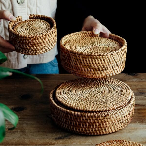 Rattan Coaster Set(藤编杯垫套装)