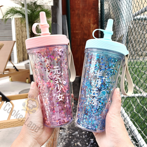Quicksand Water Cup (流沙吸管水杯）