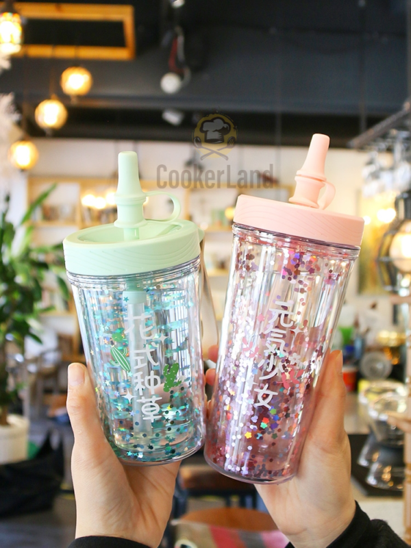 Quicksand Water Cup (流沙吸管水杯）