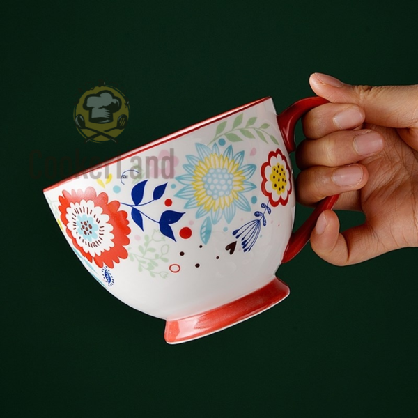 Flower Pattern Mug 花样早餐杯