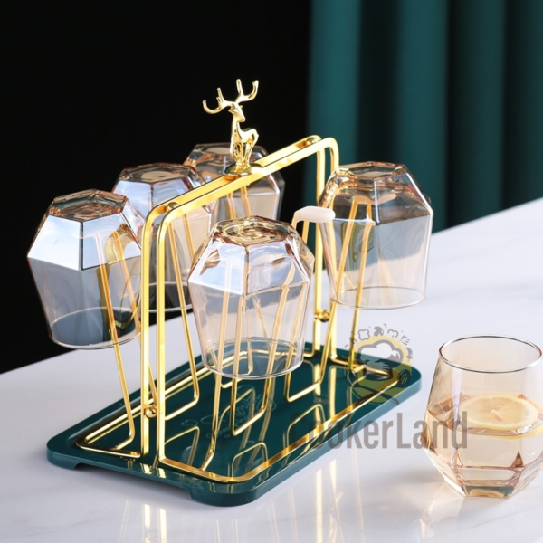 6 Cup Rectangular Stand 长方六只水杯架