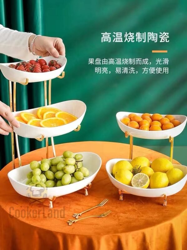 Fruit Stand 元宝白色果盘