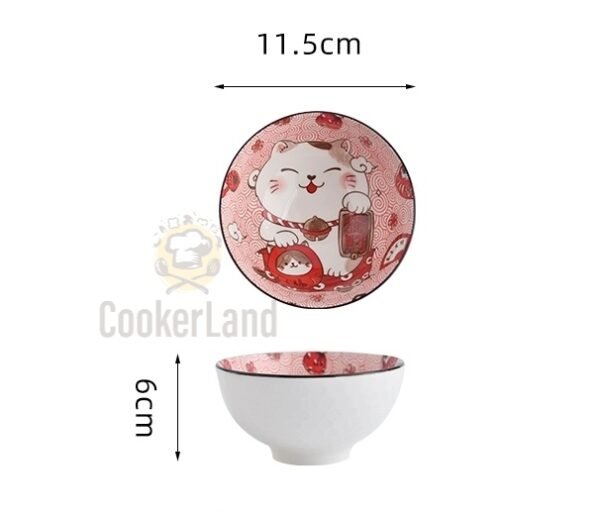 6 Pcs Bowl ( Lucky Cat ) 招财猫