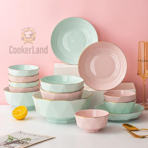 27 Pcs Tableware Set 手工描金餐具套装