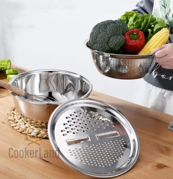 3 Pcs  Round Wash Basket 沥水盆三件套