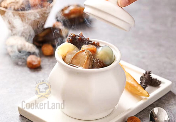 3 Pcs Ceramic Steam Bowl Set 佛跳墙三件套炖盅