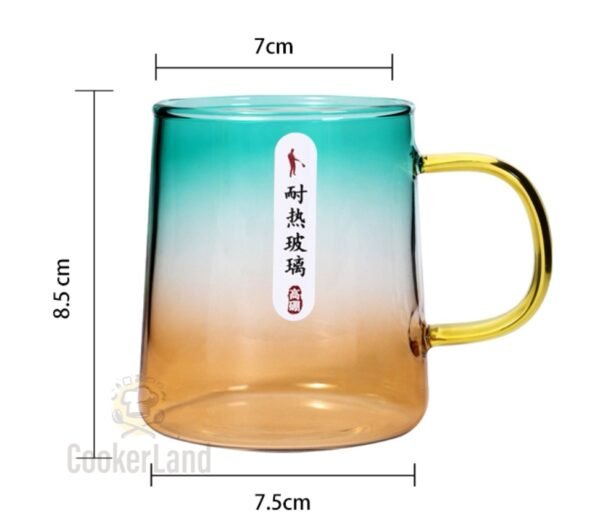 Rainbow Glass Cup 带把杯彩虹款