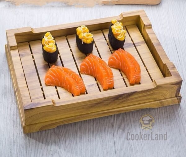 Sushi Tray 长方形仿木寿司桶