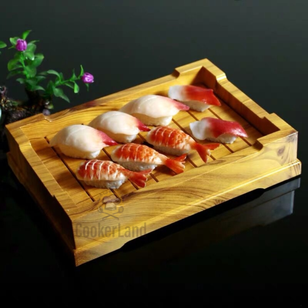 Sushi Tray 长方形仿木寿司桶