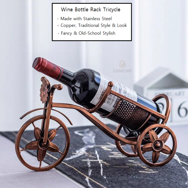 Wine Bottle Rack Tricycle (三轮车红酒瓶架子)