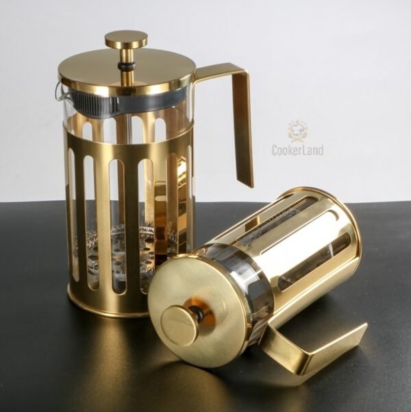 Vertical Line Tea/Coffee Maker 坚纹冲茶器 (镀金）