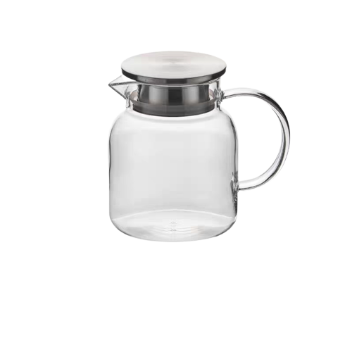 Glass Jug with Cover 带盖光面玻璃水壶