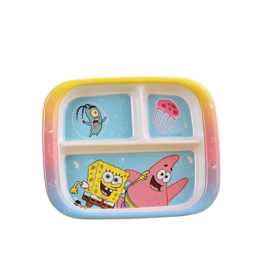 3-Grid Spongebob Plate 三格海绵宝宝盘