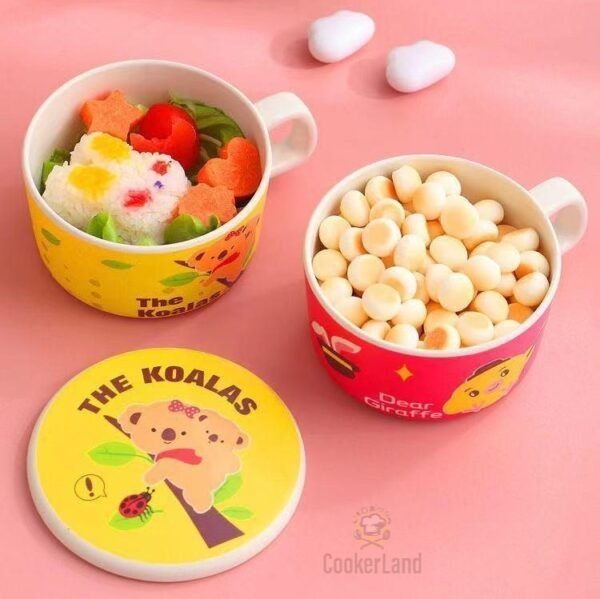 Bamboo Fiber Children Bowl with Handle 竹纤维儿童碗带把