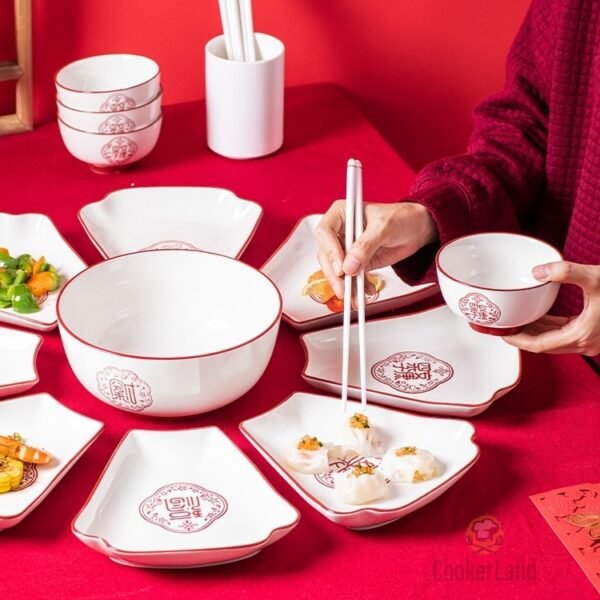 Song Dynasty Tableware Set 9pcs 宋代餐具套装