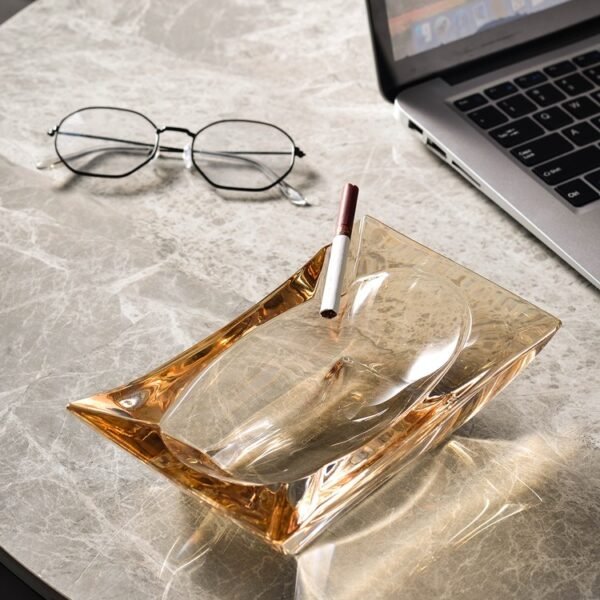 Thick Glass Cigar Ashtray 厚玻璃烟灰缸