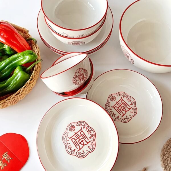 Five Blessings Tableware Set (五福临门餐具套装）