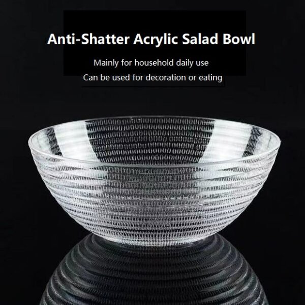 Acrylic Salad Bowl 圆纹沙拉碗