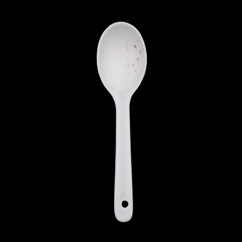 White Dot Big Spoon 汐点哑光白点勺子