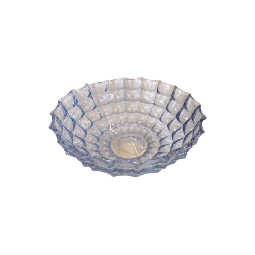 Square Pattern Glass Fruit Bowl 方格果碗