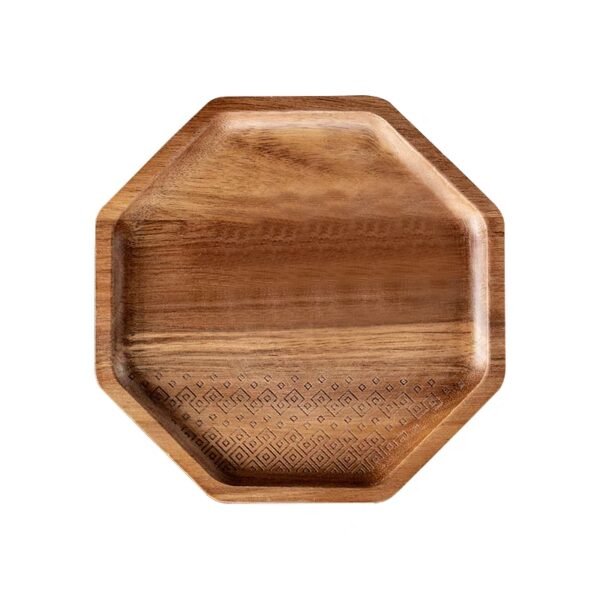 Octagon Wooden Tray 厚八角形托盘