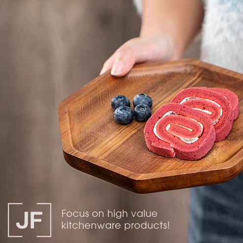 Octagon Wooden Tray 厚八角形托盘