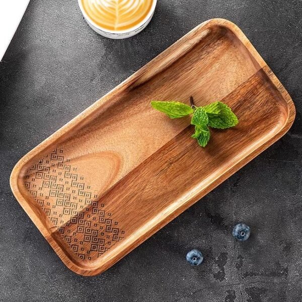 Rectangle Wooden Tray 厚长方形托盘