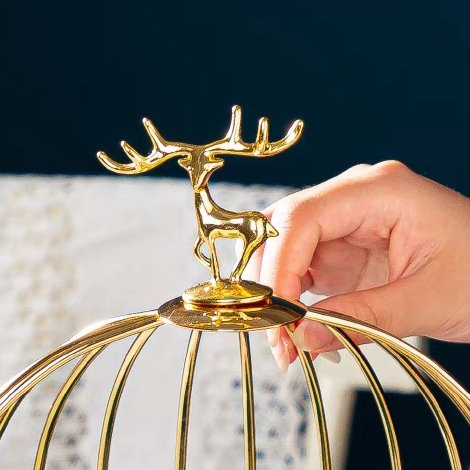 Gold Cake Deer Display Stand 金蛋糕鹿展示架