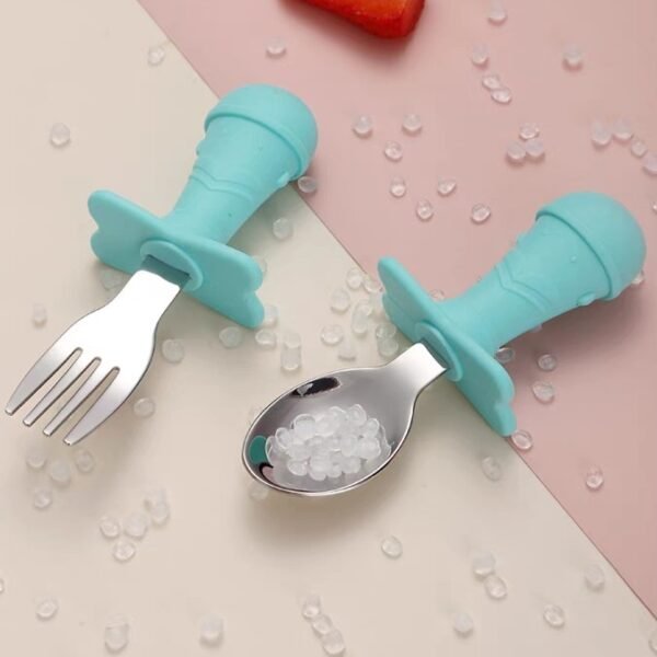 Children Silicone Handle Cutlery Set 儿童硅胶手柄餐具套装