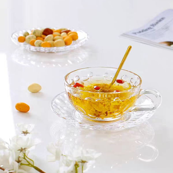 Glass Coffee Cup Set (玻璃咖啡杯套装)