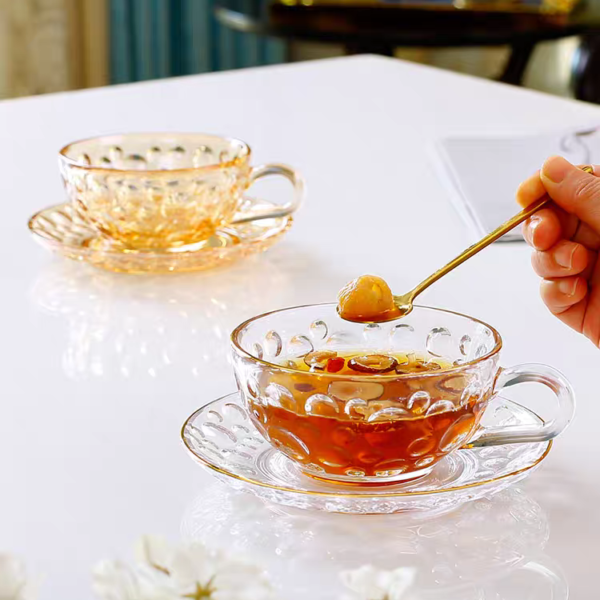 Glass Coffee Cup Set (玻璃咖啡杯套装)
