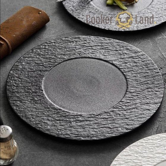 Round Plat Plate (全磨砂黑平板盘-黑) : CookerLand : Malaysia Kitchen Equipment ...