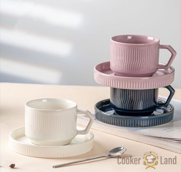 Double Coffee Cup Set 双杯咖啡杯碟