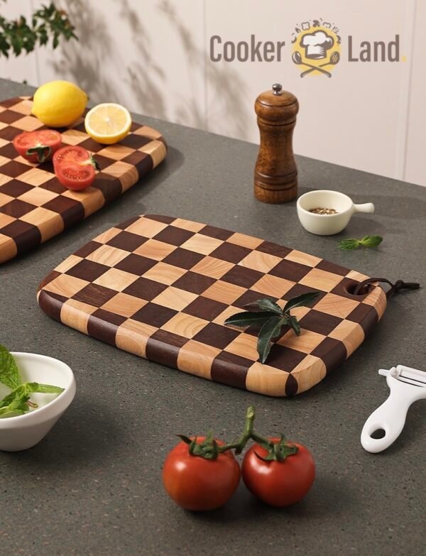 End Grain Chopping Board 椭圆棋盘板